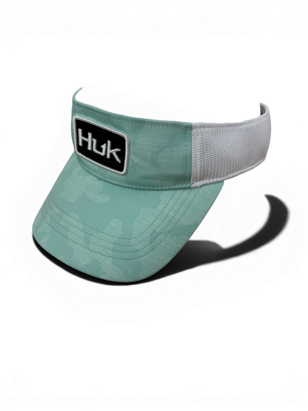 Huk Performance Fishing Green Camo Visor Hat Adjustable Strapback Outdoors